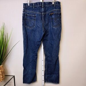 Vintage Saddle King Mens‎ Blue Denim Jeans Straight Leg Workwear Pants 34x29